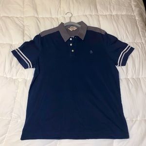 Mens XL Penguin brand navy blue polo